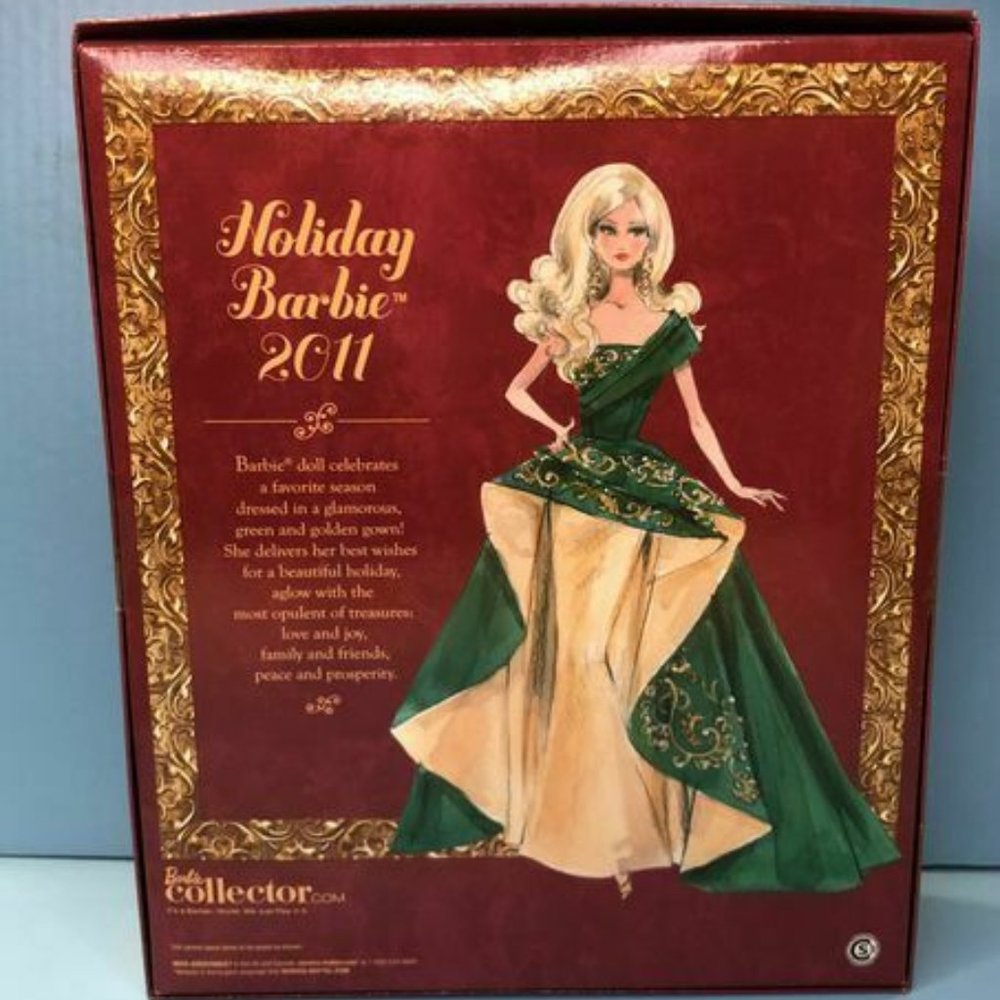 Mattel 2011 Holiday Barbie NRFB T7914 - Picture 2 of 5